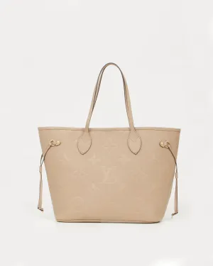 Louis Vuitton Monogram Empreinte Giant Neverfull MM Tote Bag