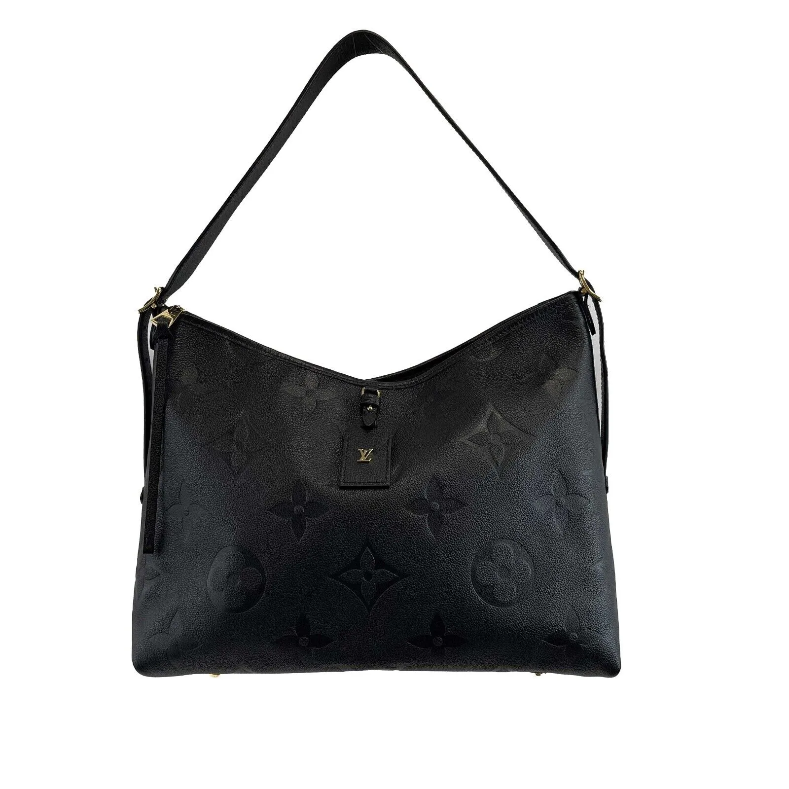 Louis Vuitton NEW CarryAll MM with Pochette Black Monogram Empreinte