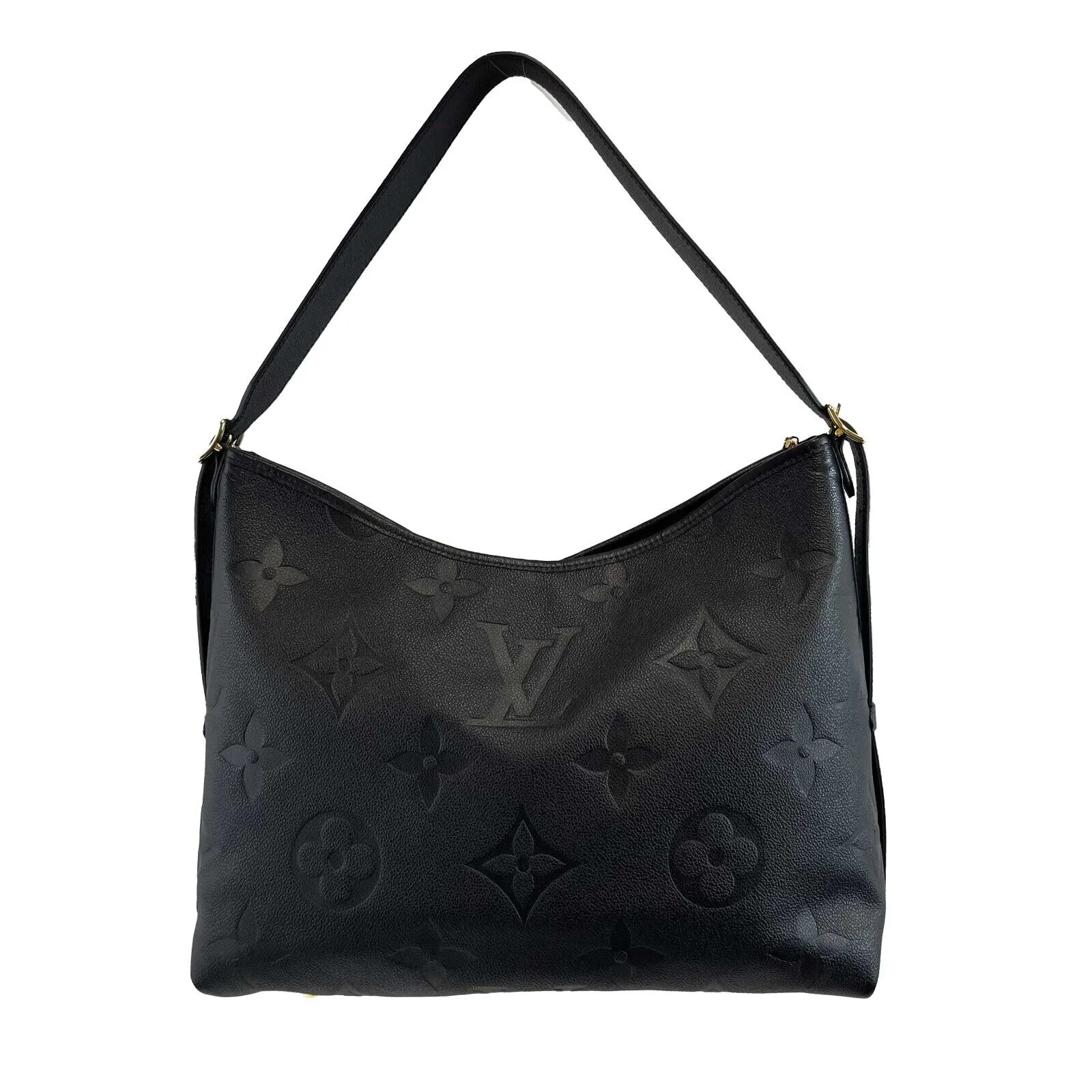 Louis Vuitton NEW CarryAll MM with Pochette Black Monogram Empreinte