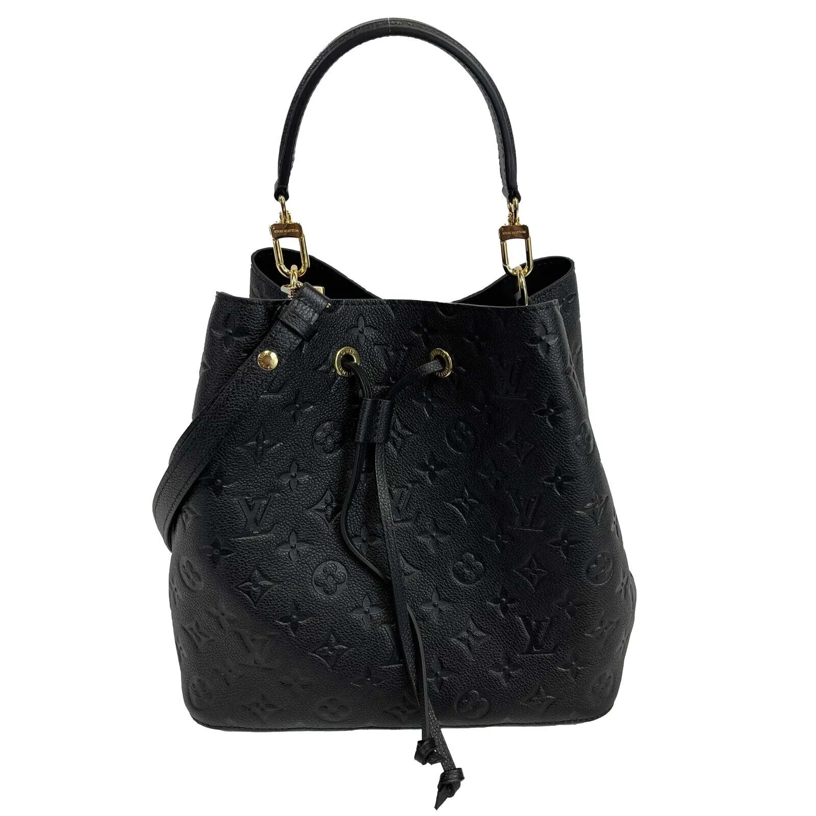 Louis Vuitton - NéoNoé MM in Monogram Empreinte Black Leather w/ Handle & Strap