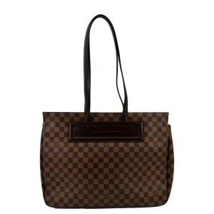 LOUIS VUITTON Parioli GM Damier Ebene Tote Shoulder Bag Brown