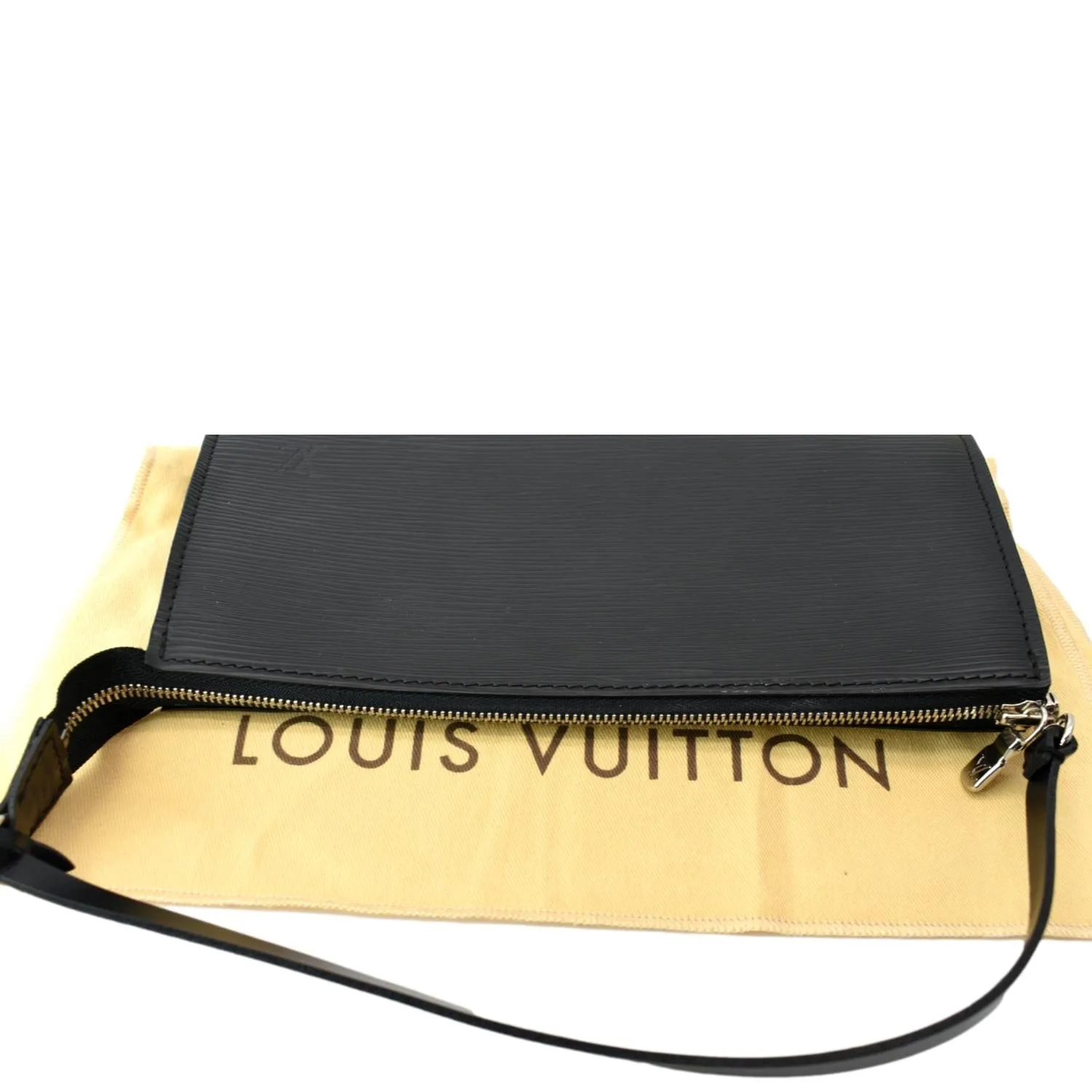 LOUIS VUITTON Pochette Accessoires Epi Leather Shoulder Bag Noir Black