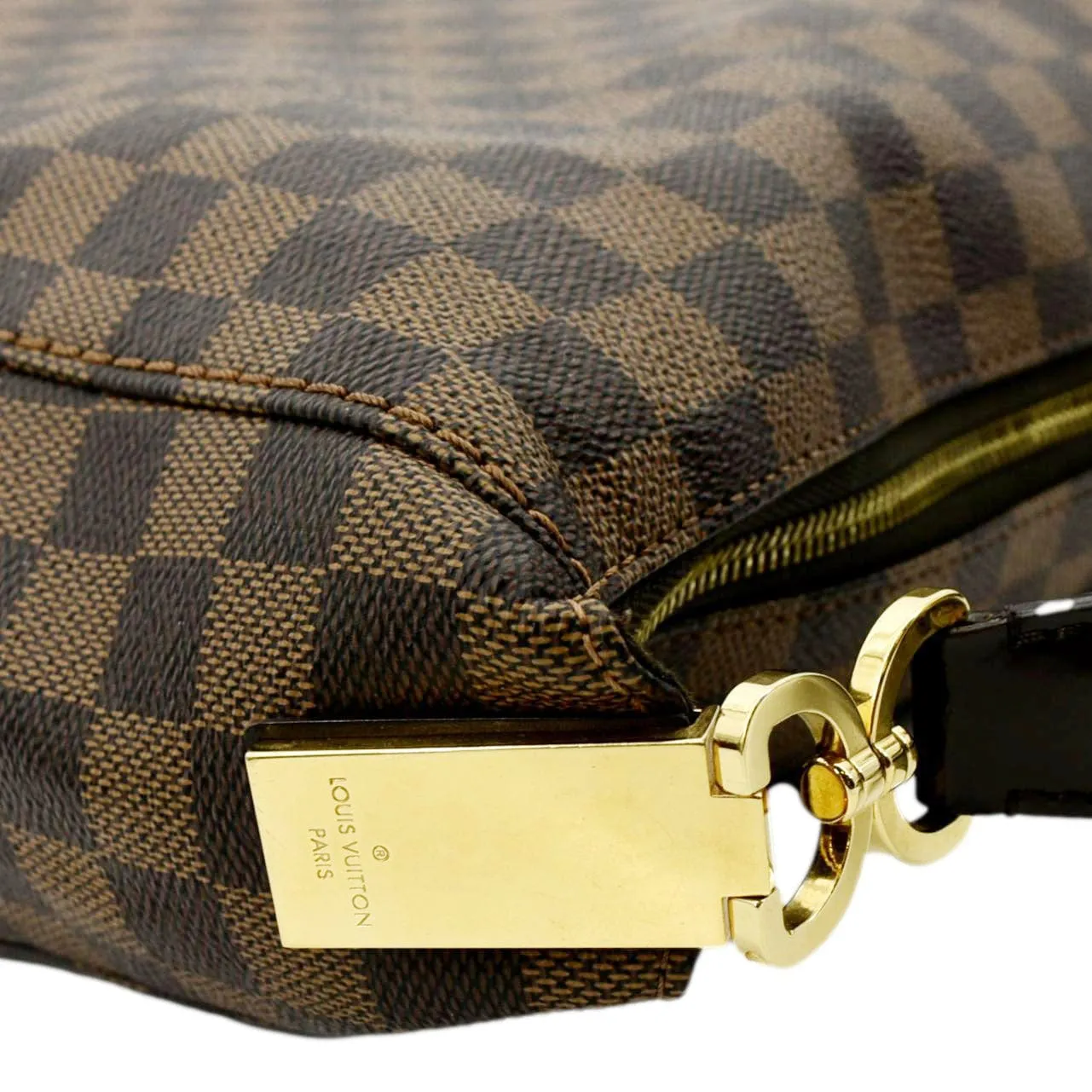 LOUIS VUITTON Portobello PM Damier Ebene Shoulder Bag Brown