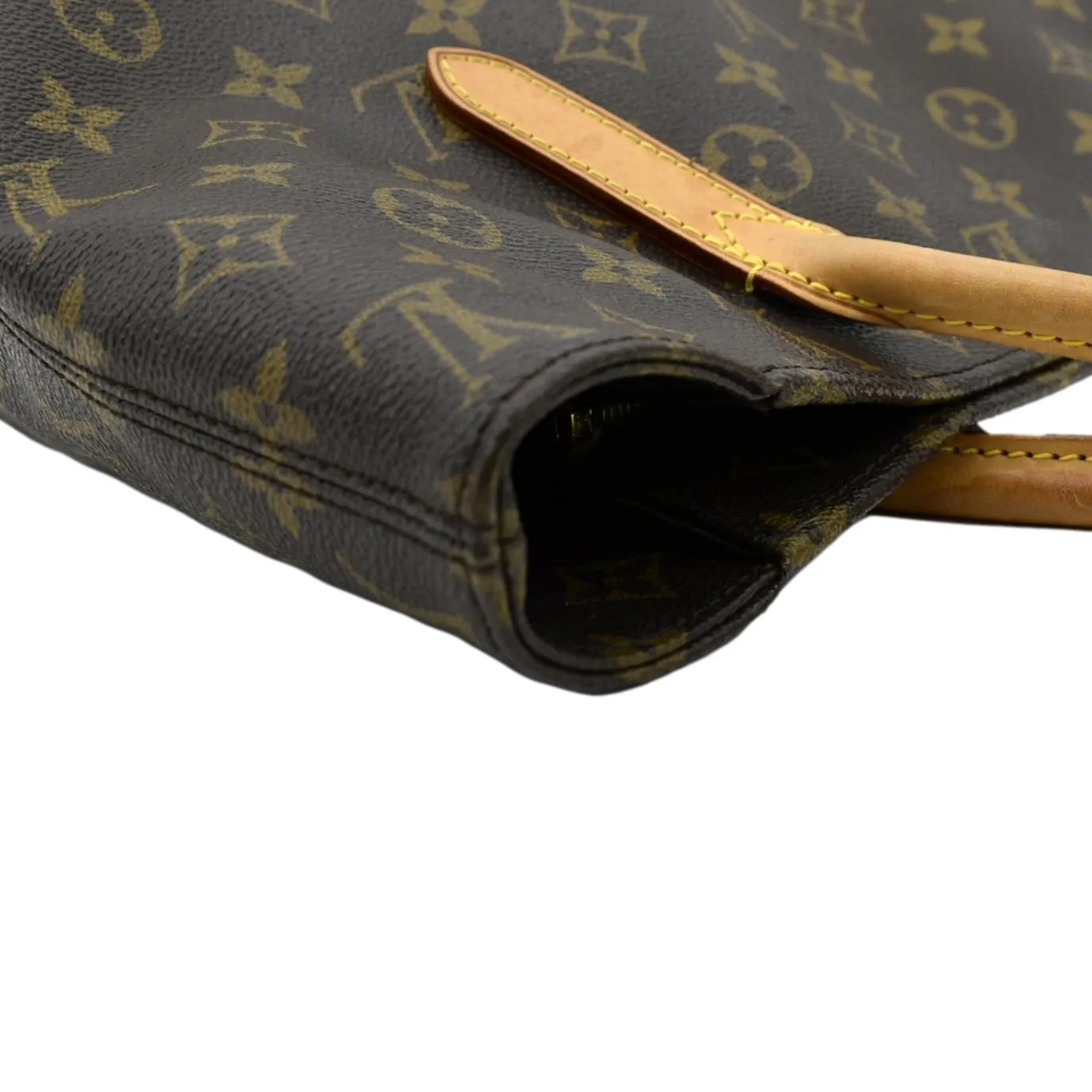 LOUIS VUITTON Raspail PM Monogram Canvas Shoulder Bag Brown