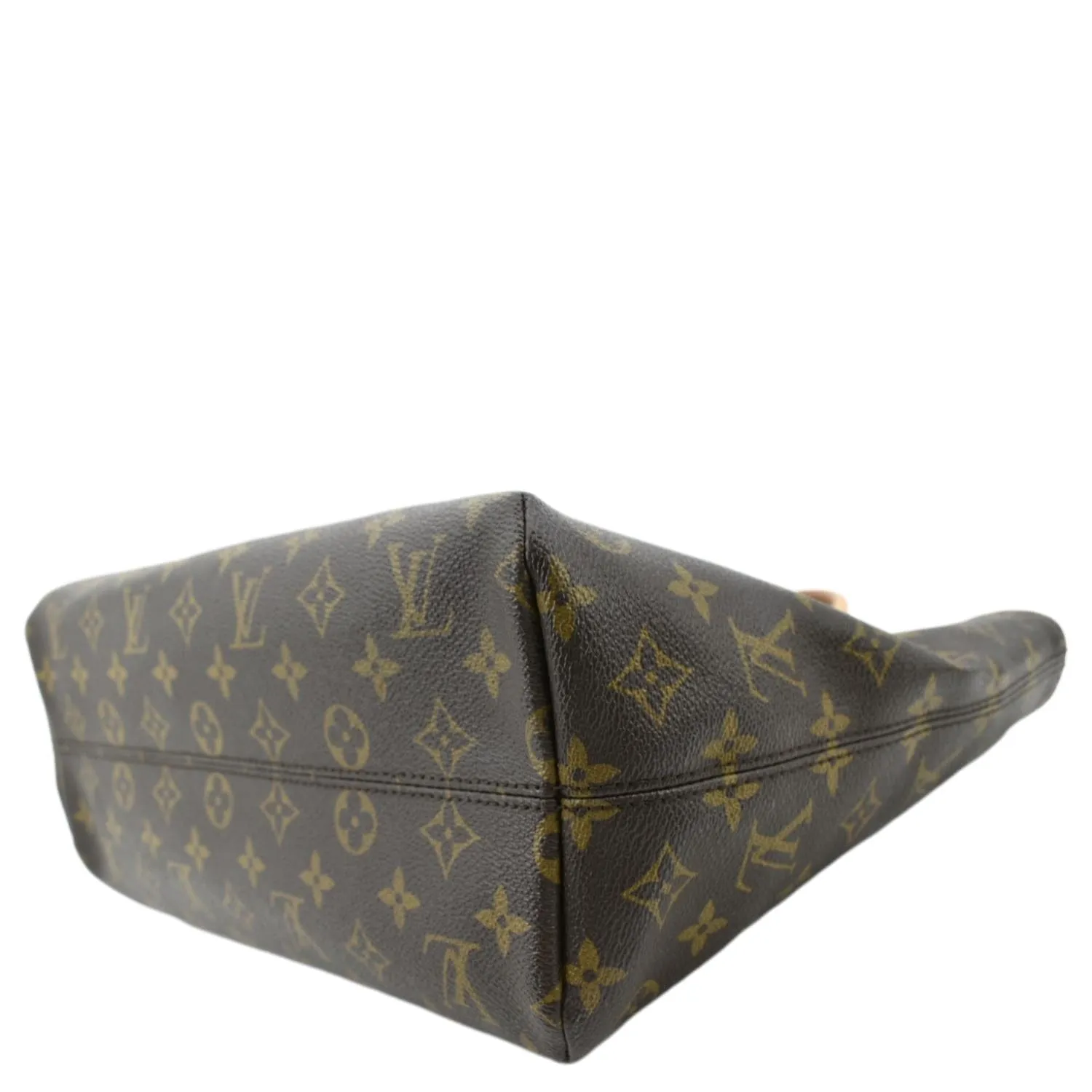 LOUIS VUITTON Raspail PM Monogram Canvas Shoulder Bag Brown