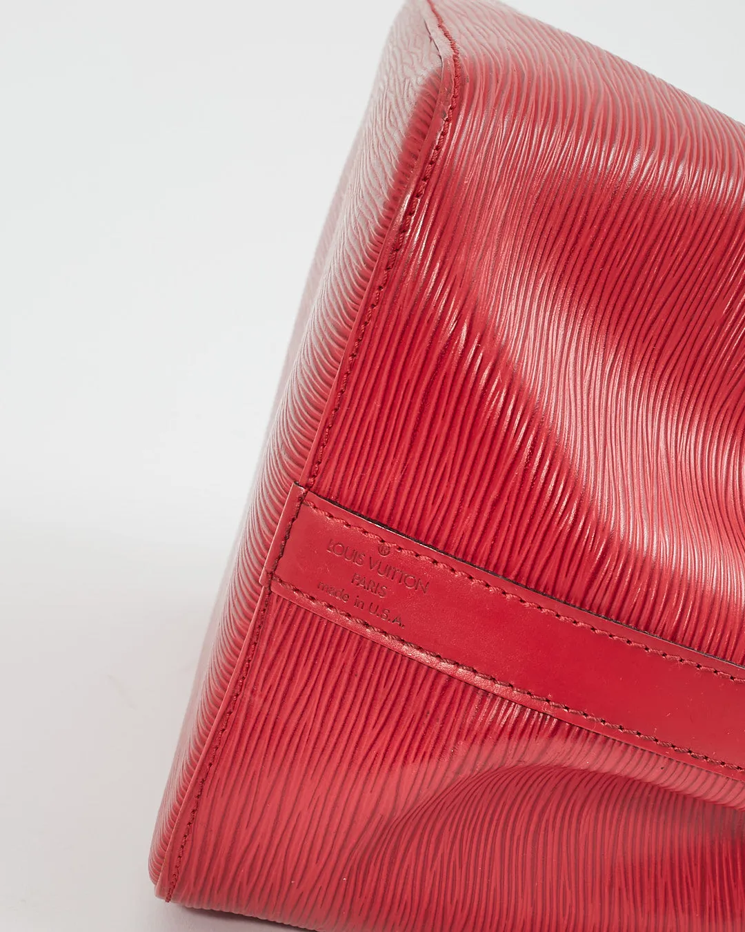 Louis Vuitton Red Epi Leather Noe Bucket Bag