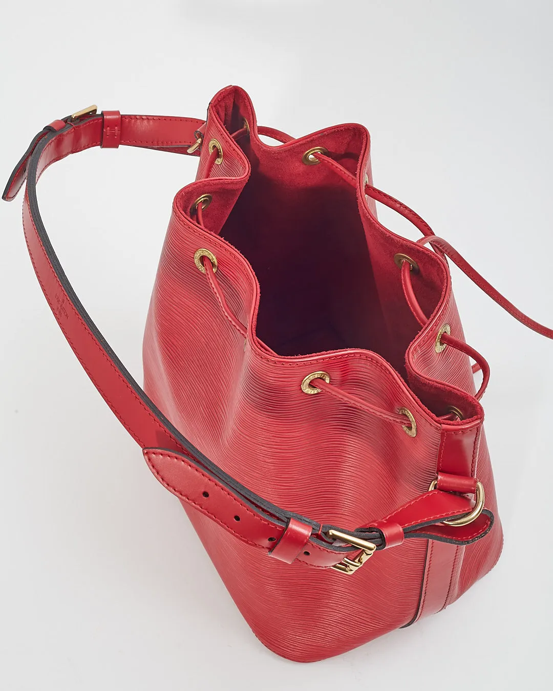 Louis Vuitton Red Epi Leather Noe Bucket Bag