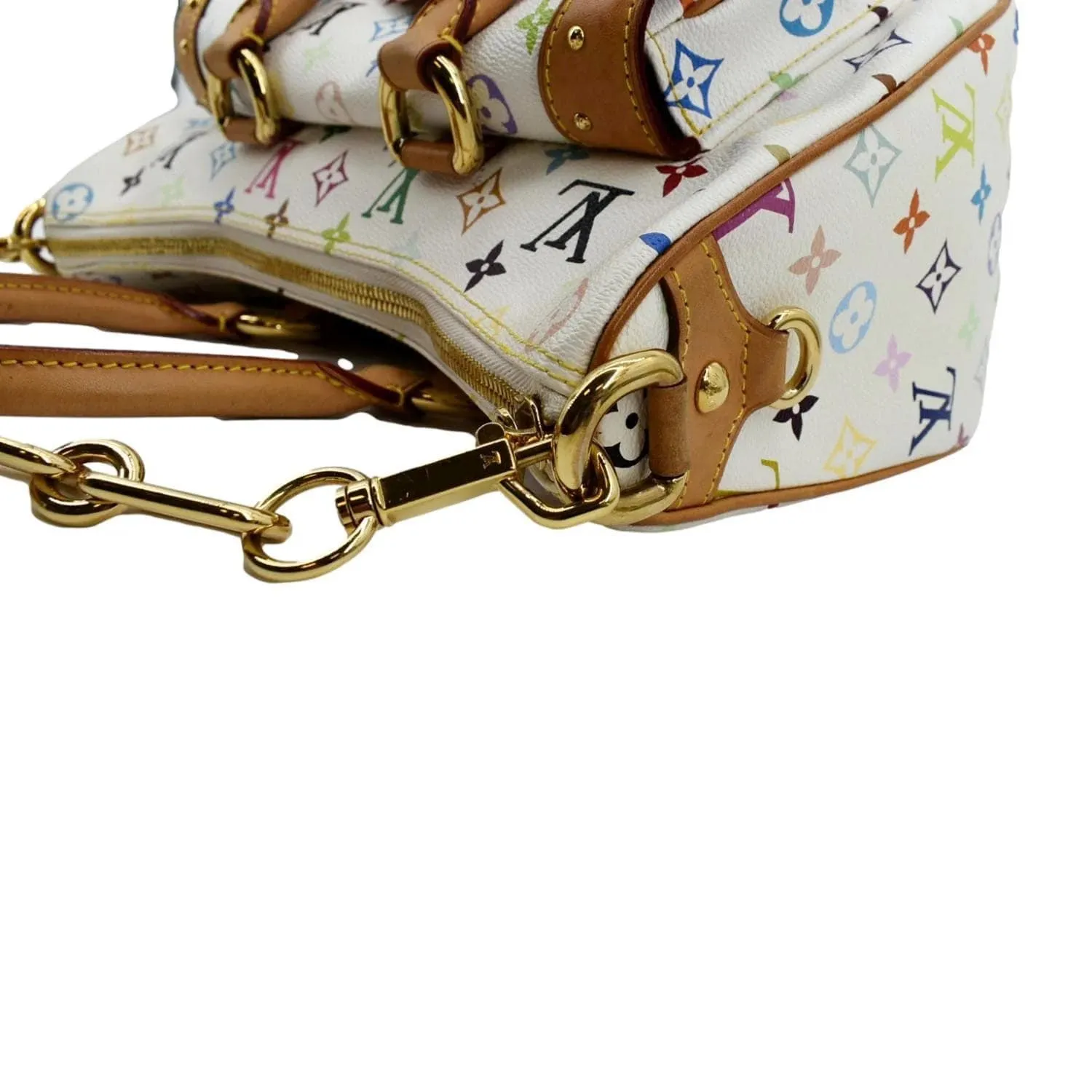 LOUIS VUITTON Rita Multicolor Monogram Shoulder Bag White