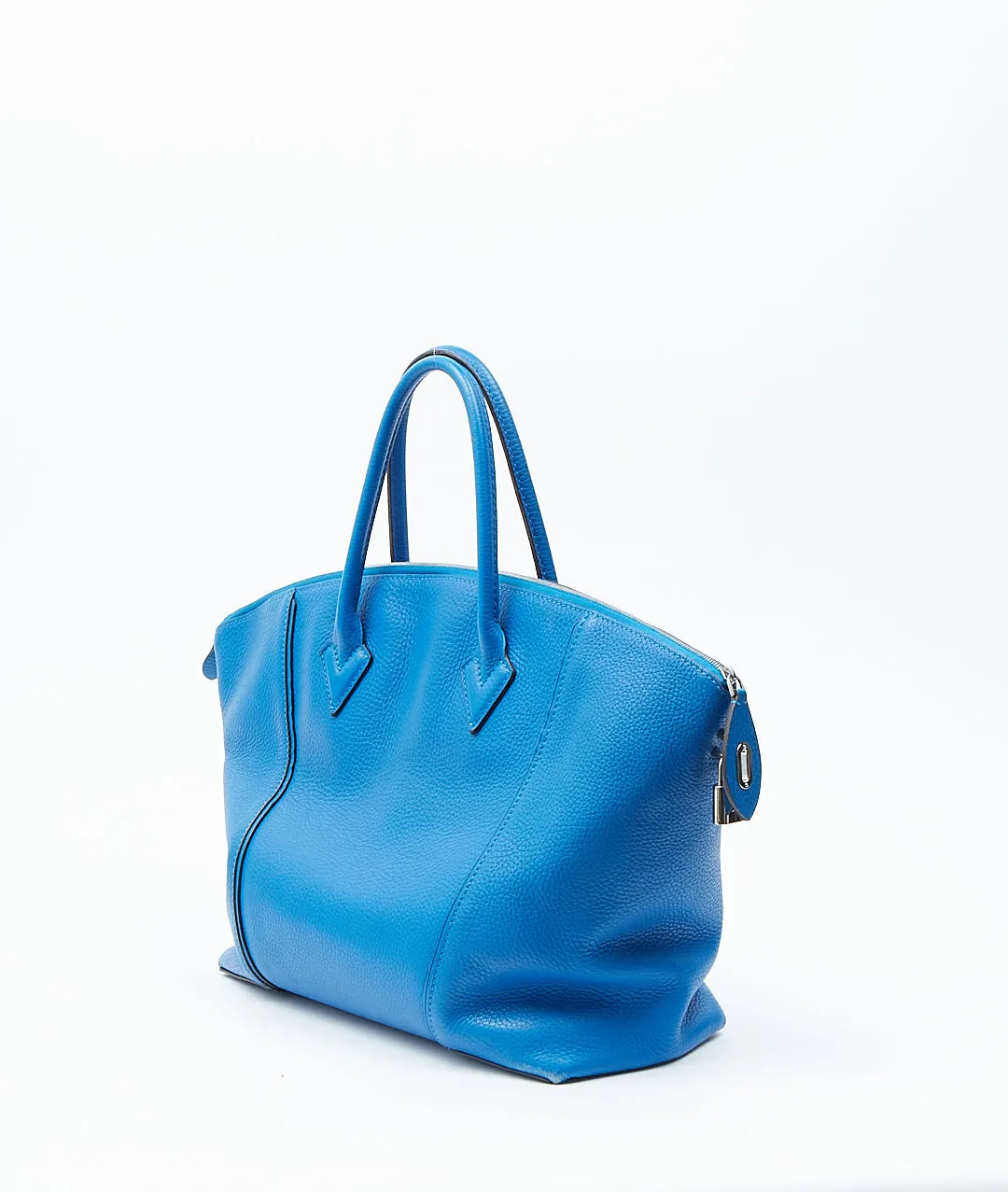 Louis Vuitton Royal Blue Taurillon Leather Soft Lockit MM Bag