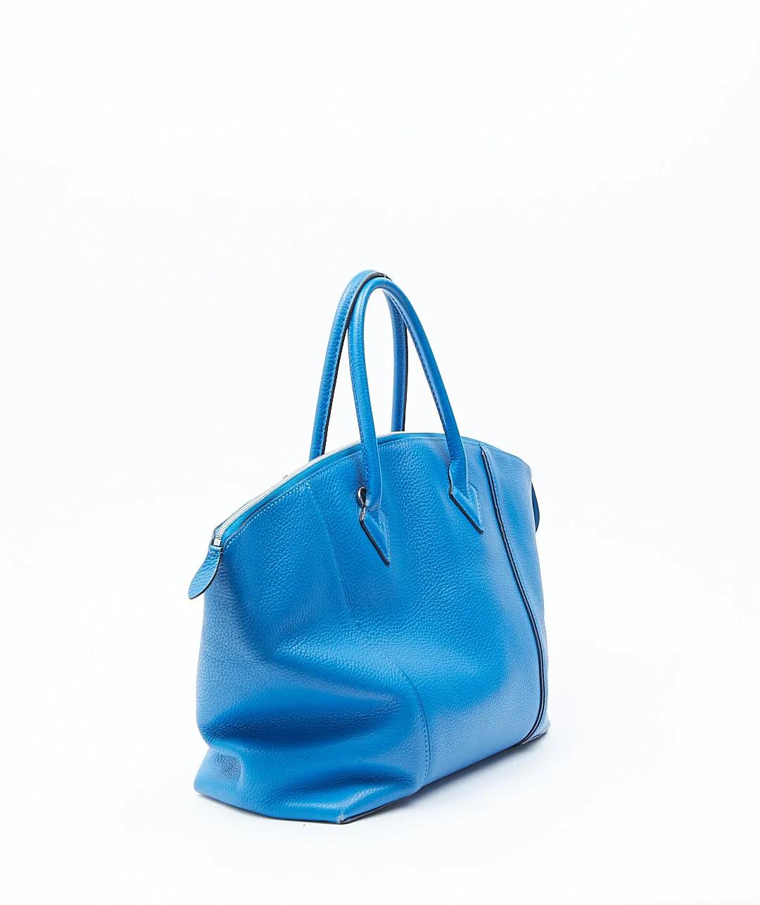 Louis Vuitton Royal Blue Taurillon Leather Soft Lockit MM Bag