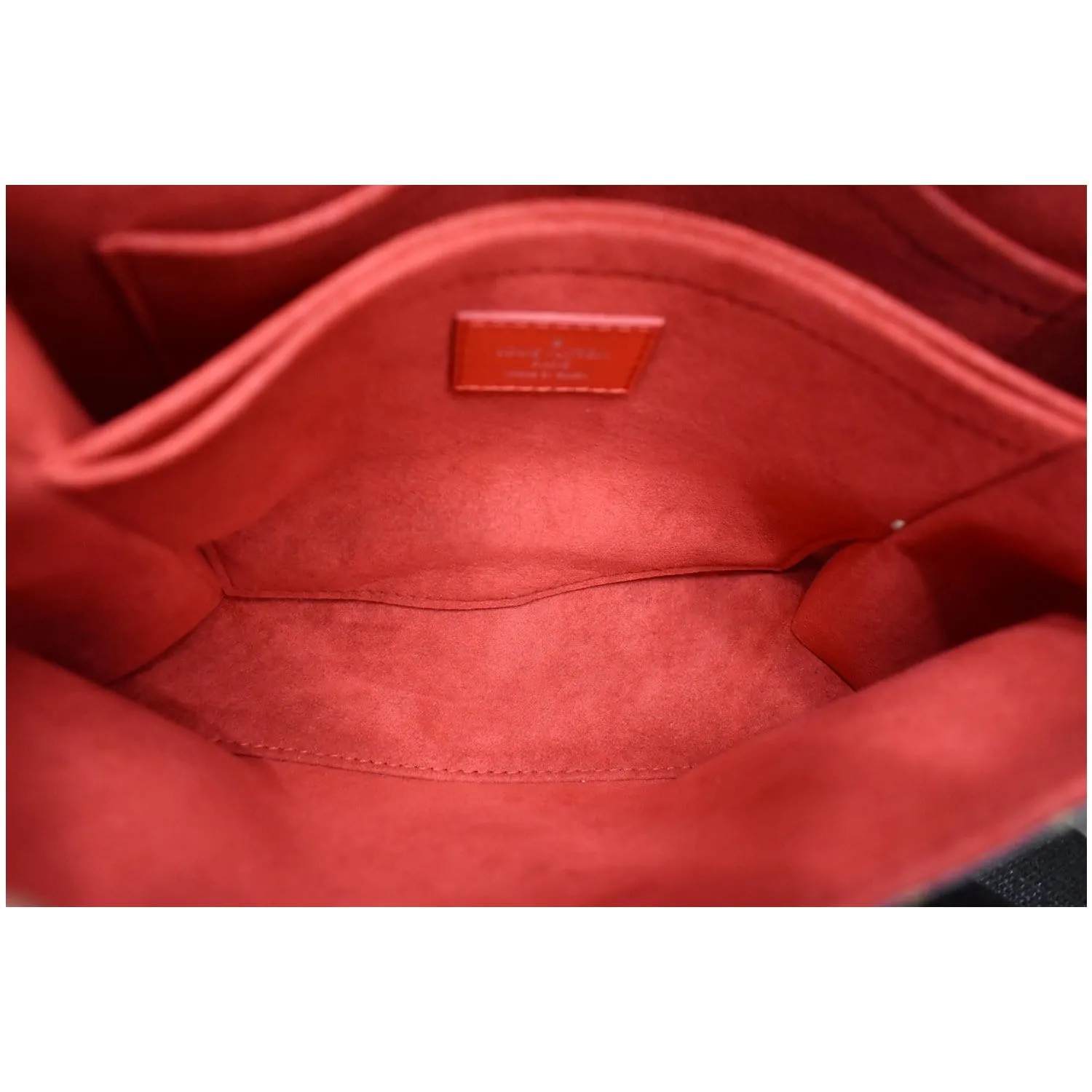 LOUIS VUITTON Saint Michel Monogram Epi Leather Shoulder Bag Red