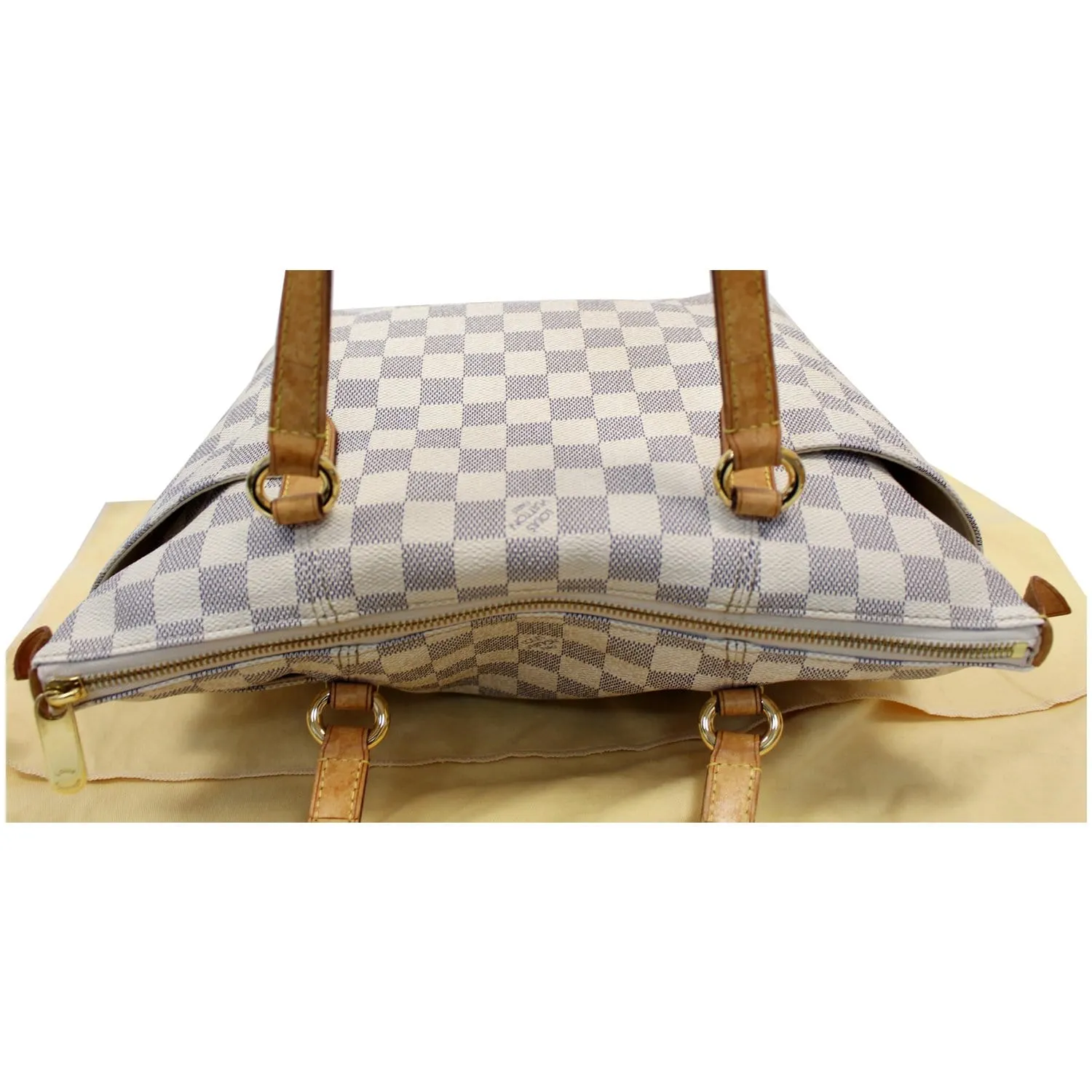 LOUIS VUITTON Totally PM Damier Azur Shoulder Bag White