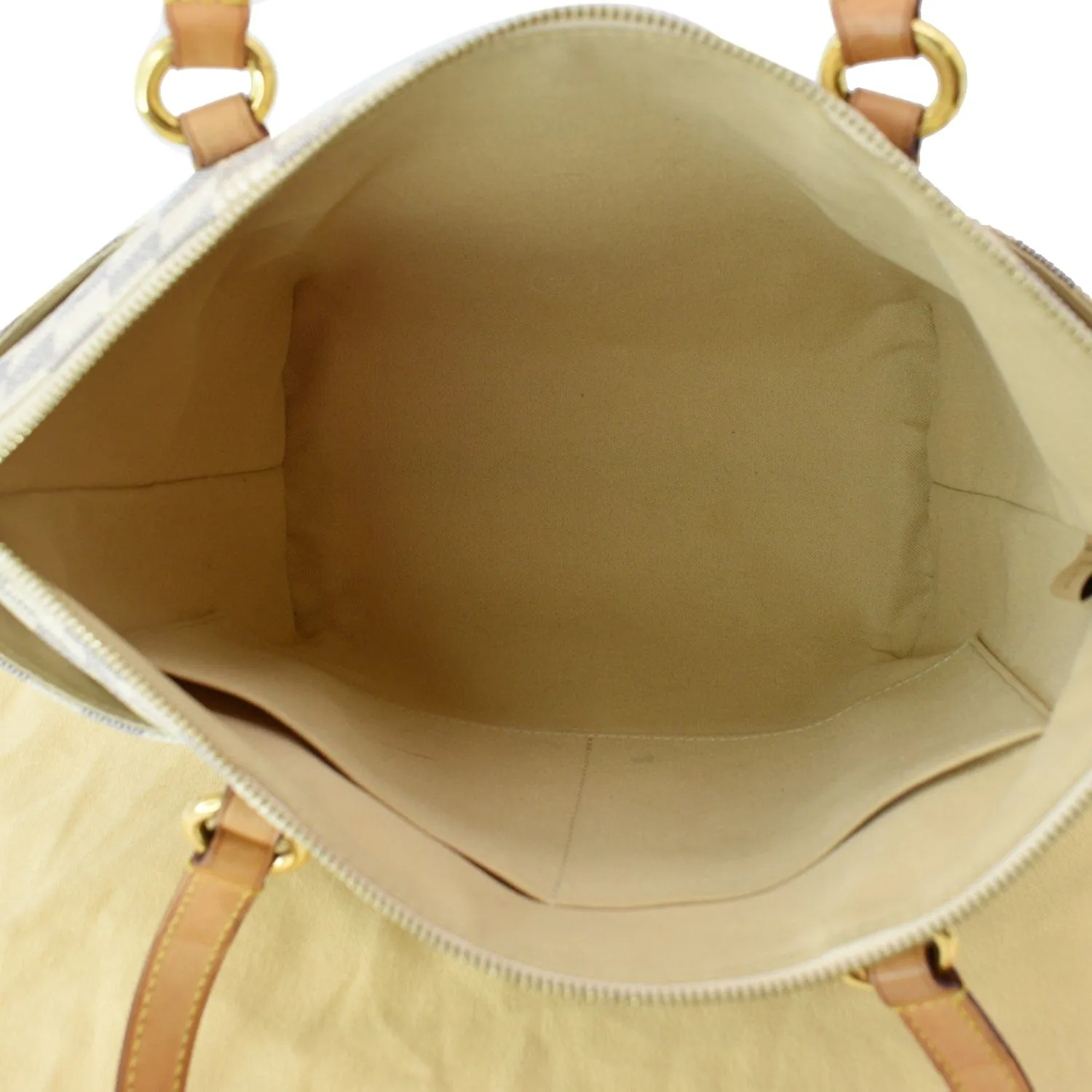 LOUIS VUITTON Totally PM Damier Azur Shoulder Bag White