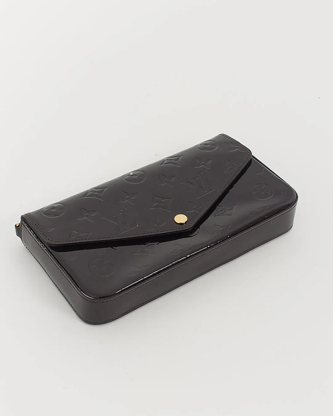 Louis Vuitton Vernis Amarante Pochette Felicie Wallet On Chain
