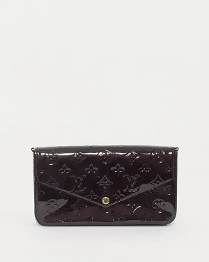 Louis Vuitton Vernis Amarante Pochette Felicie Wallet On Chain