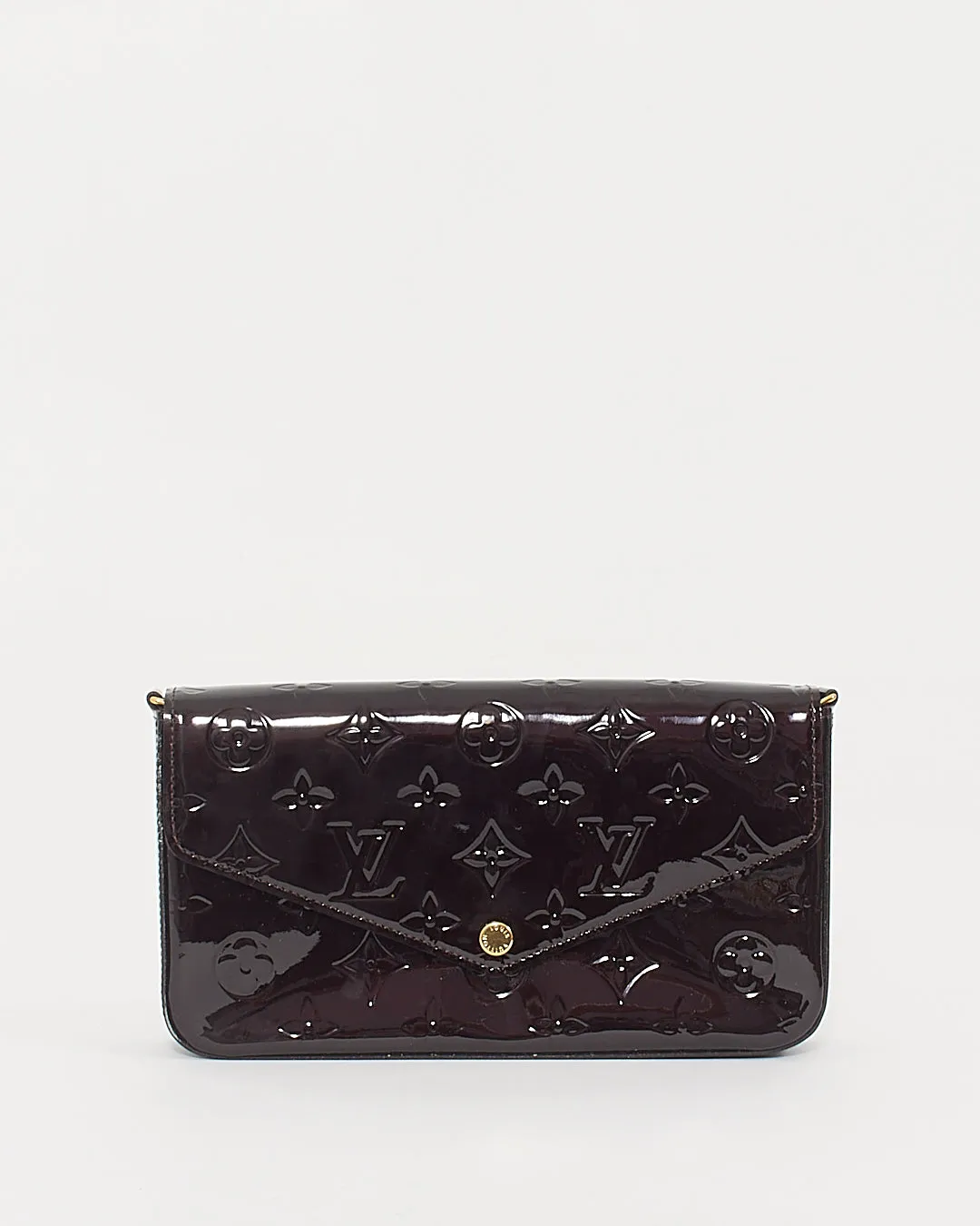 Louis Vuitton Vernis Amarante Pochette Felicie Wallet On Chain