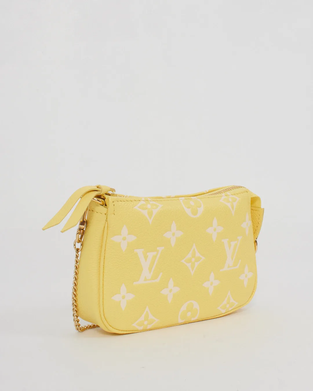 Louis Vuitton Yellow Monogram Empreinte Mini Pochette Accessoire