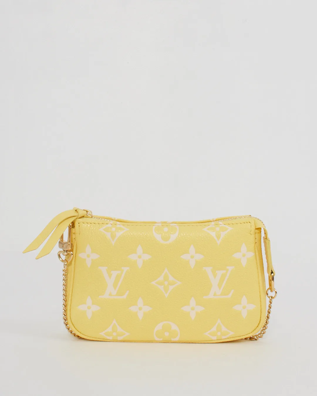 Louis Vuitton Yellow Monogram Empreinte Mini Pochette Accessoire
