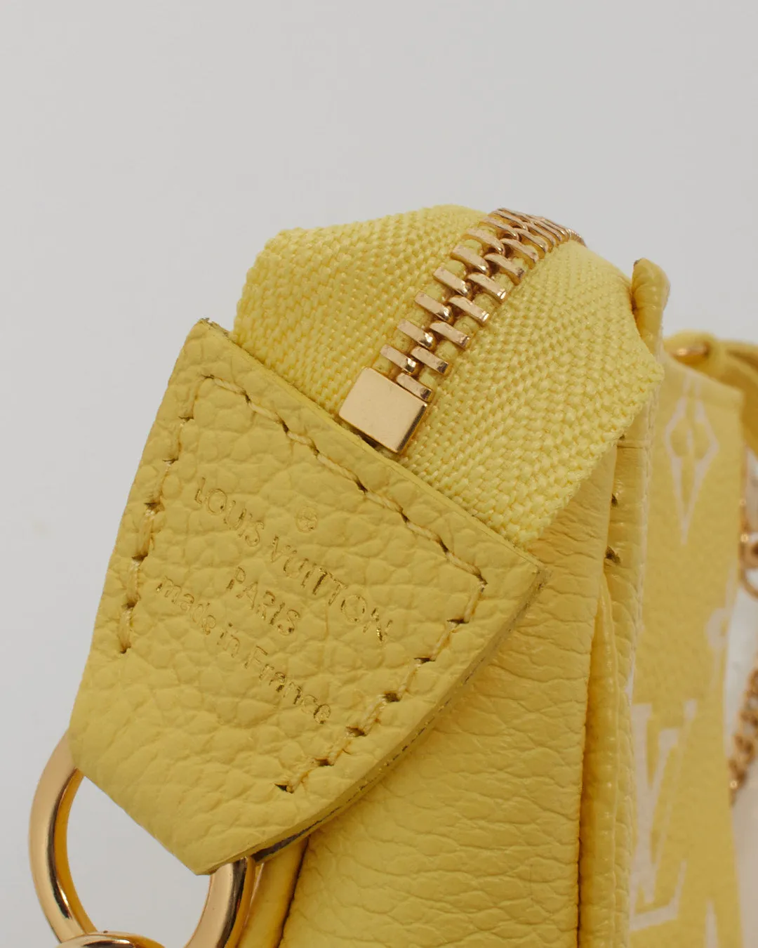 Louis Vuitton Yellow Monogram Empreinte Mini Pochette Accessoire