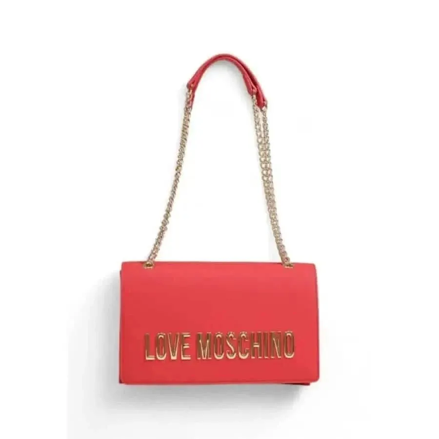 Love Moschino Black Faux Leather Shoulder Bag