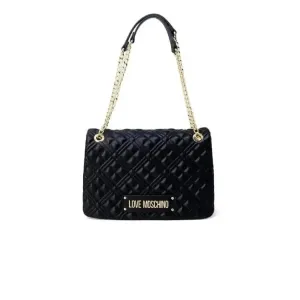 Love Moschino Gold Faux Leather Shoulder Bag