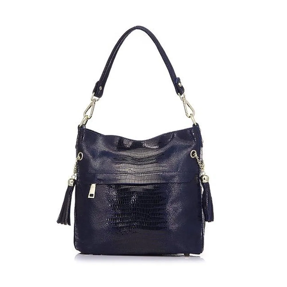 <bold>Bucket / Crossbody Bag <br>Genuine-Leather