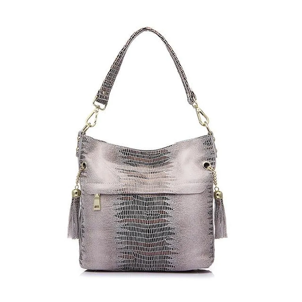 <bold>Bucket / Crossbody Bag <br>Genuine-Leather