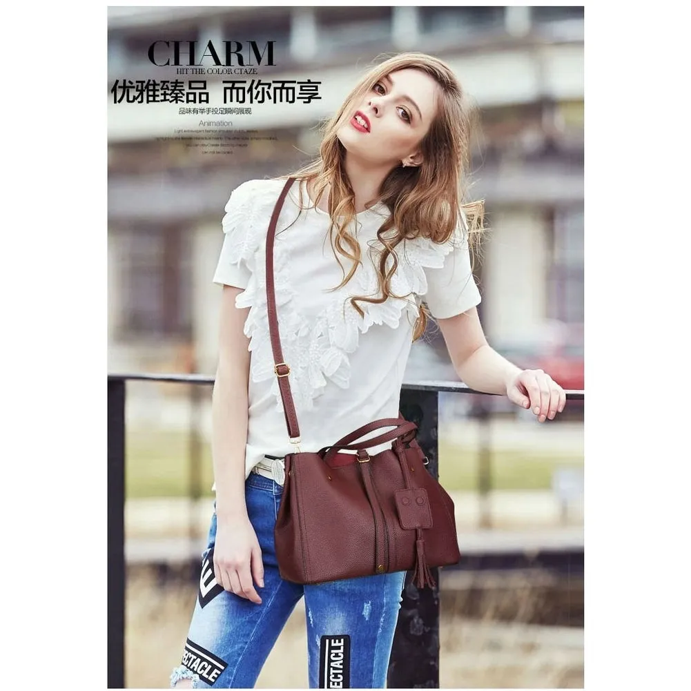 <bold>Tote / Shoulder Bag <br>Vegan-Leather