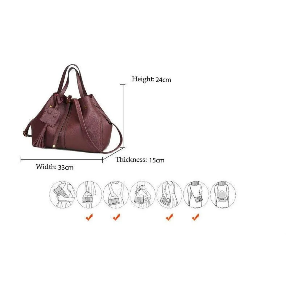 <bold>Tote / Shoulder Bag <br>Vegan-Leather
