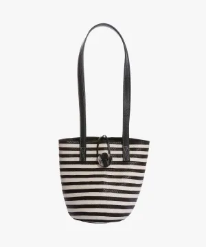Marcial Mini in Raffia and Leather