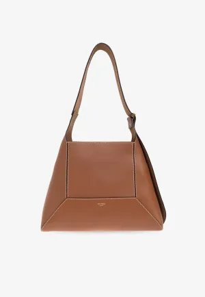 Medium Diamond Leather Hobo Bag
