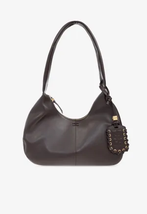 Medium Leather Hobo Bag