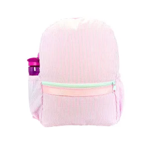Medium Seersucker Backpacks w/ Pockets