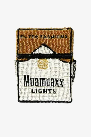 Mini Box Crossbody Bag " Mualboro Lights Fashion Kills "