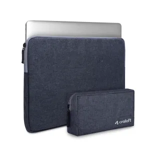 Minimalist L26 Laptop Sleeve Cover With Charger Pouch (Grey)