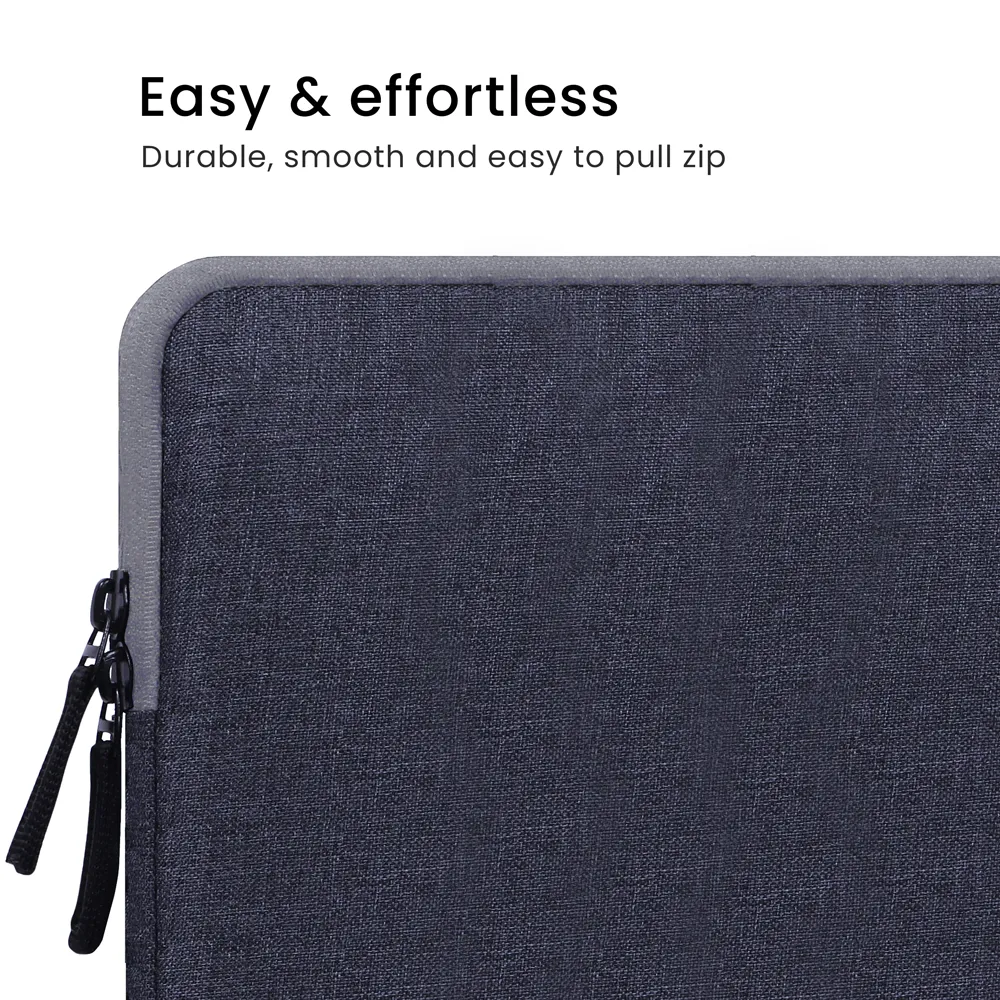 Minimalist L26 Laptop Sleeve Cover With Charger Pouch (Grey)