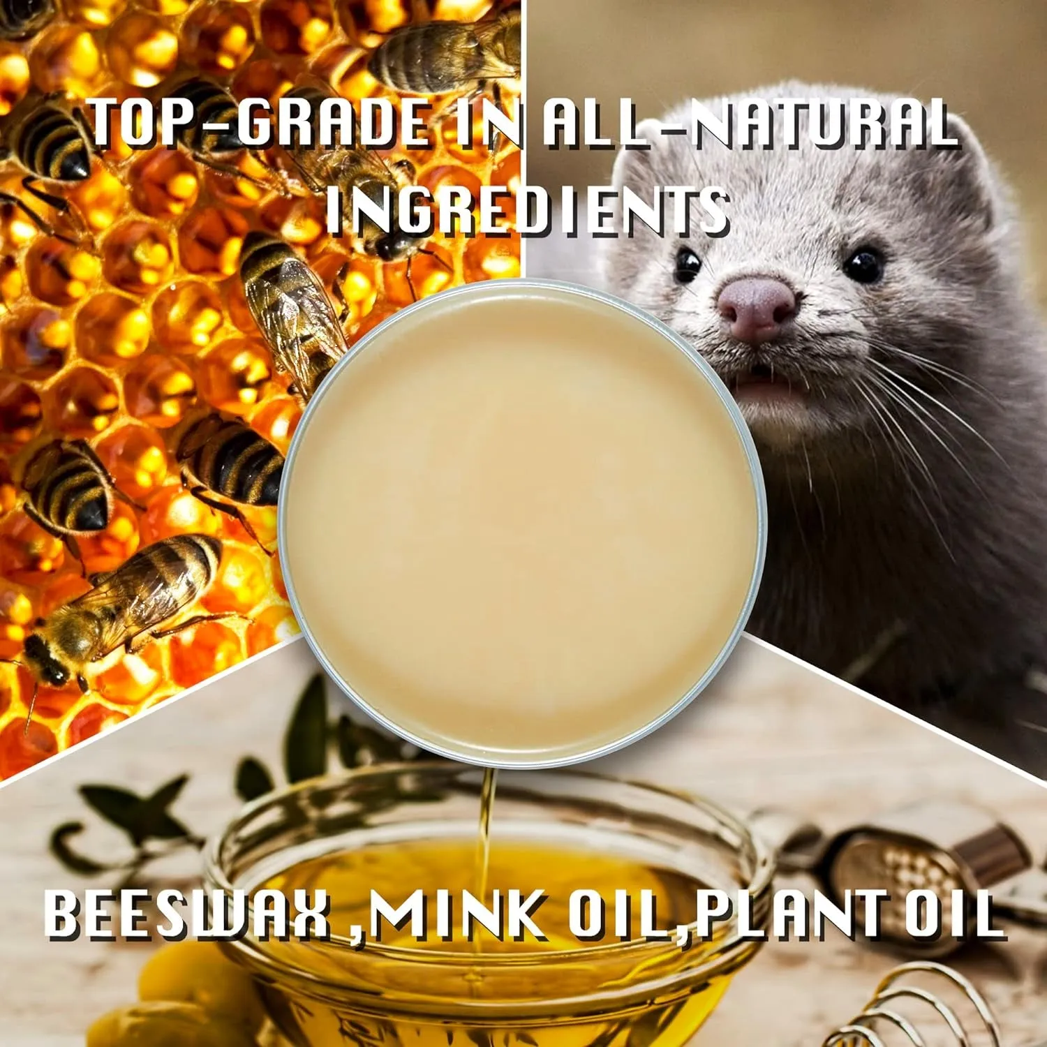 Mink Oil Leather Conditioner Cleaner 3.53 Oz
