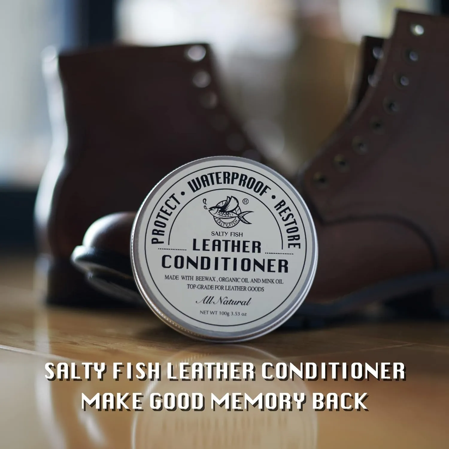 Mink Oil Leather Conditioner Cleaner 3.53 Oz