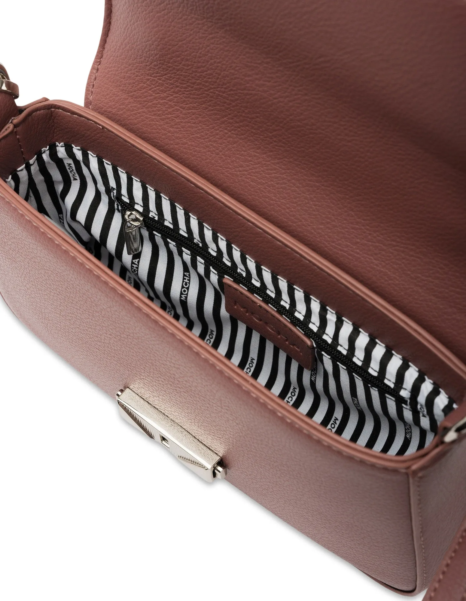 Mocha Brooklyn Messenger Crossbody Bag - Tulipwood