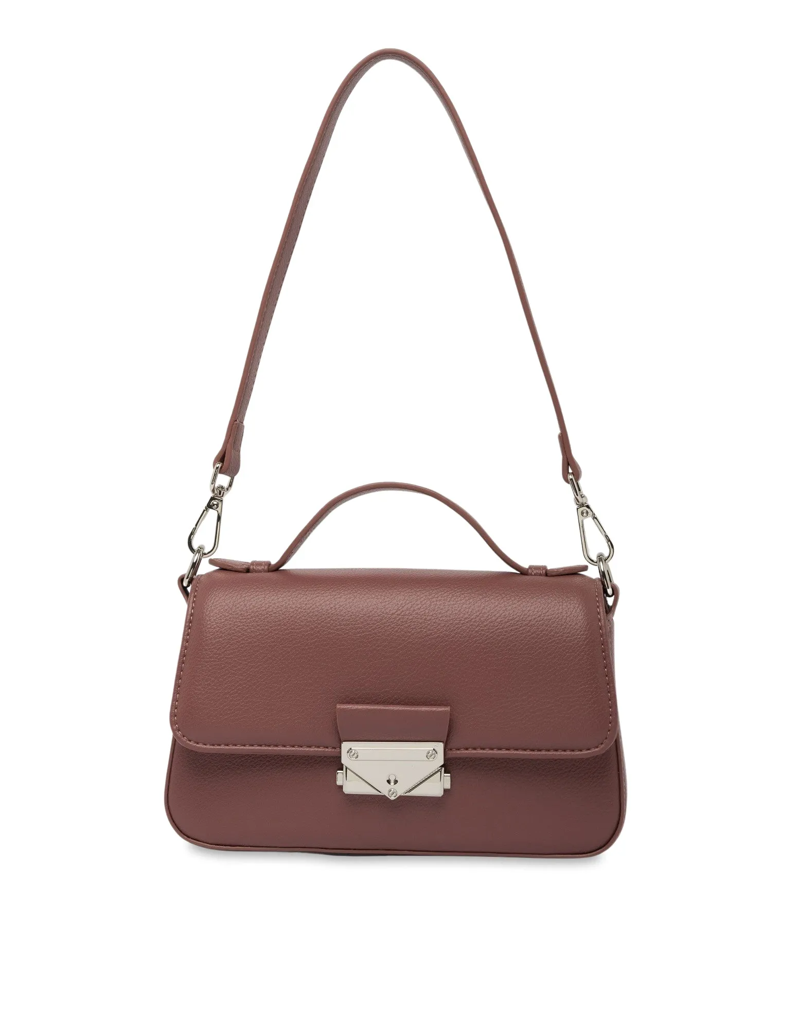 Mocha Brooklyn Messenger Crossbody Bag - Tulipwood