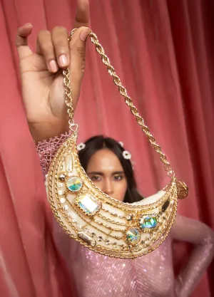 Moonshine gold handbag