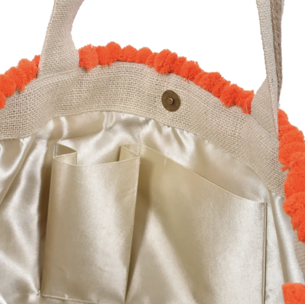 MVP Veuve Please Beaded PomPom Design Your Own Tote Bag