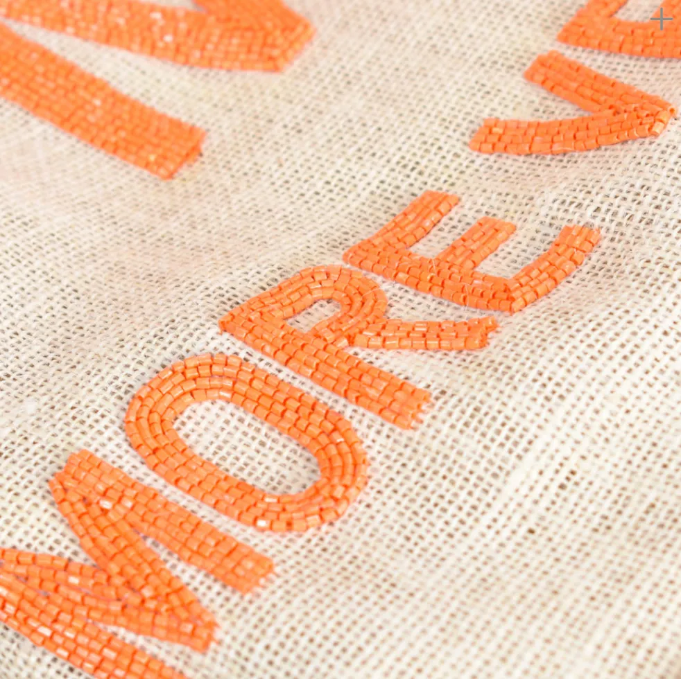 MVP Veuve Please Beaded PomPom Design Your Own Tote Bag