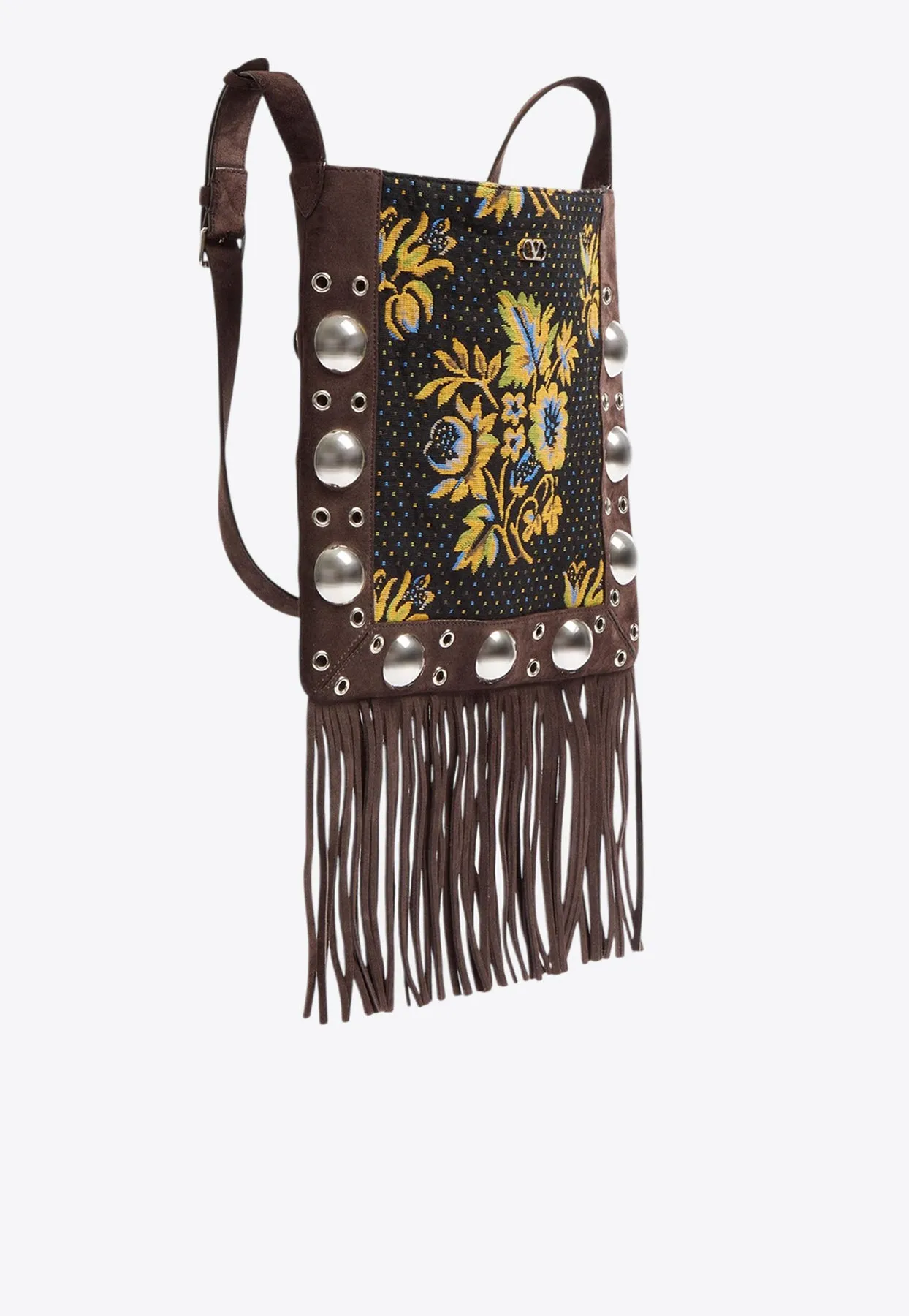 Nellcote Jacquard Fringed Crossbody Bag