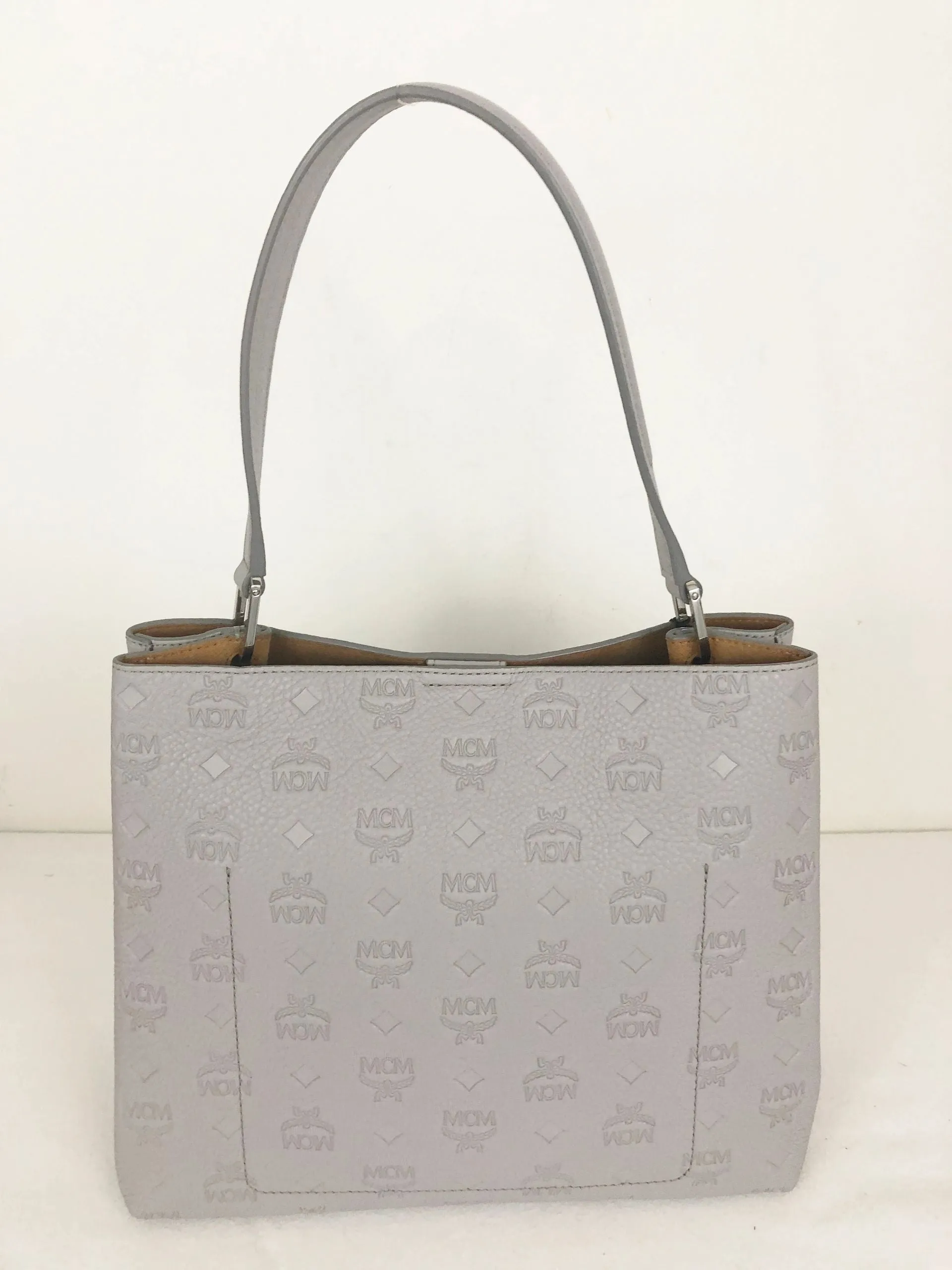 NEW Mcm Grey Hobo W/Tags