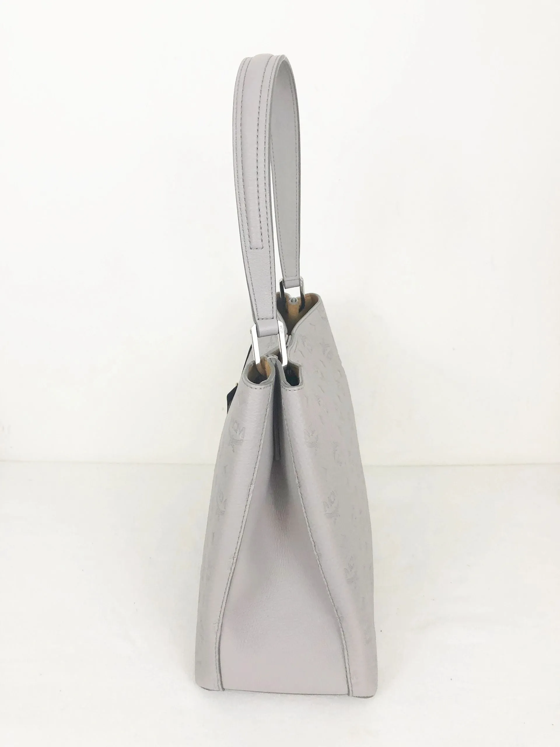 NEW Mcm Grey Hobo W/Tags