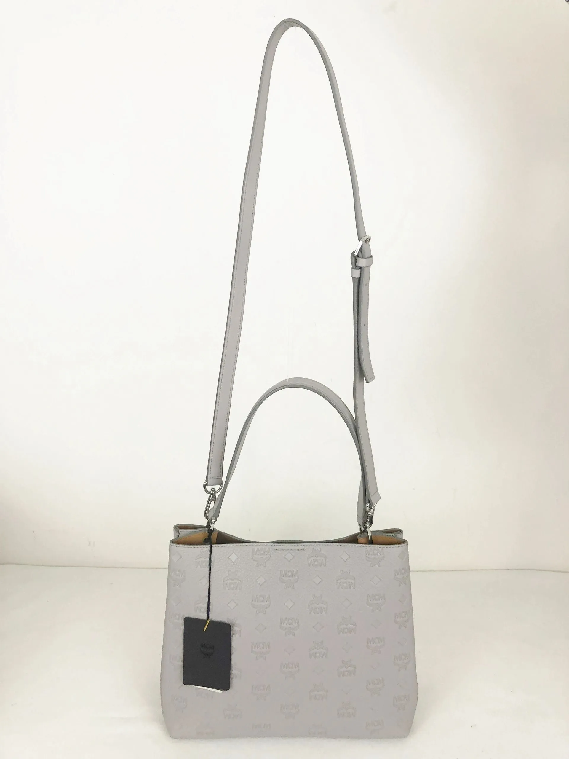 NEW Mcm Grey Hobo W/Tags
