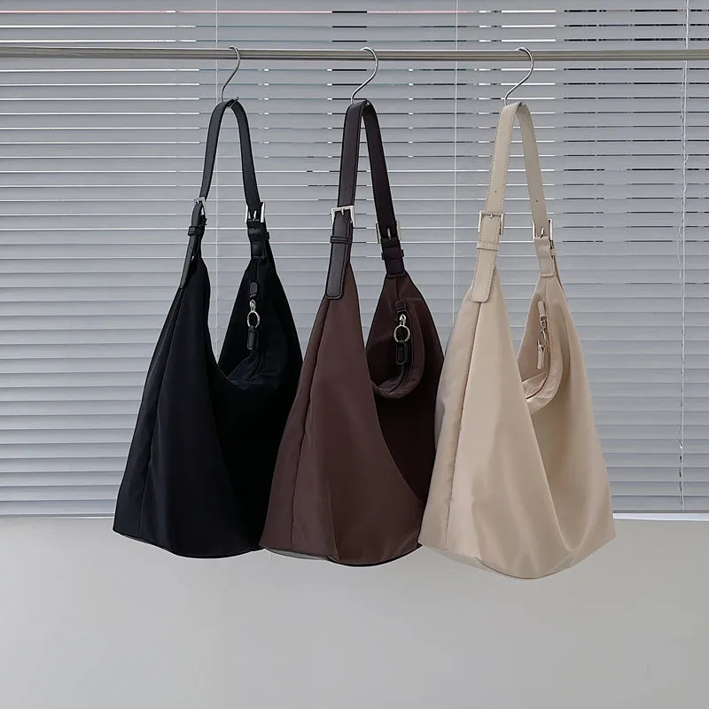 Nylon Hobo Shoulder Bag
