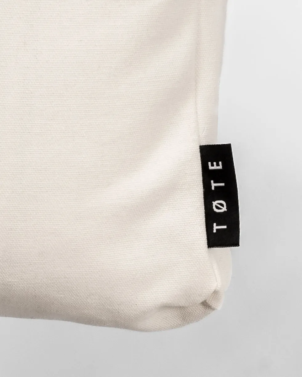 Off White/Blue TØTE Bag