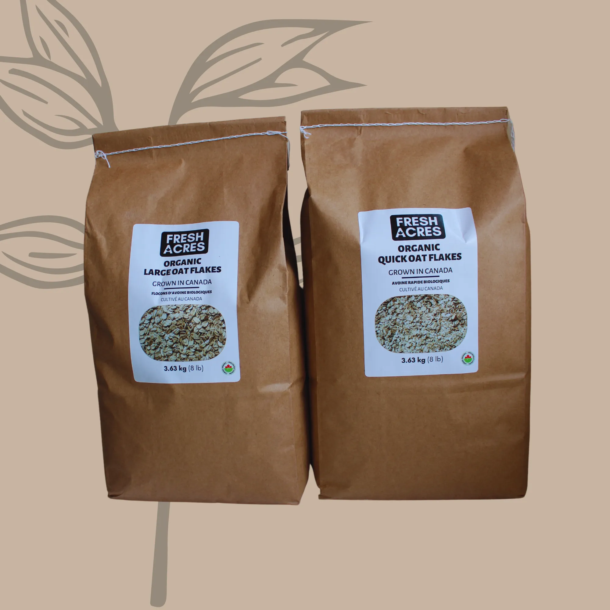 Organic Large Oat Flakes - 3.63kg (8lb)